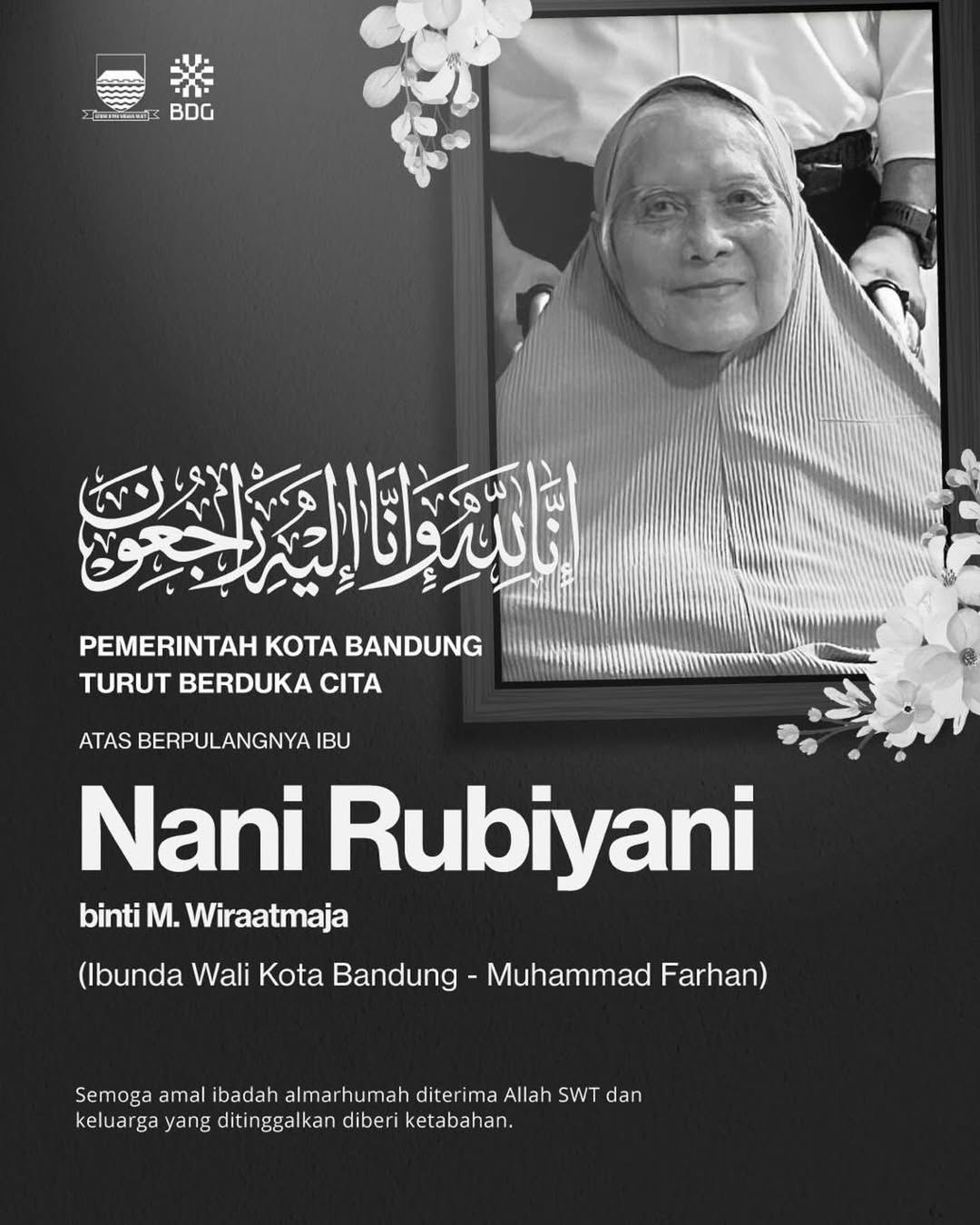 kabar duka ibu wali kota bandung meninggal dunia/Foto Humas Bandung