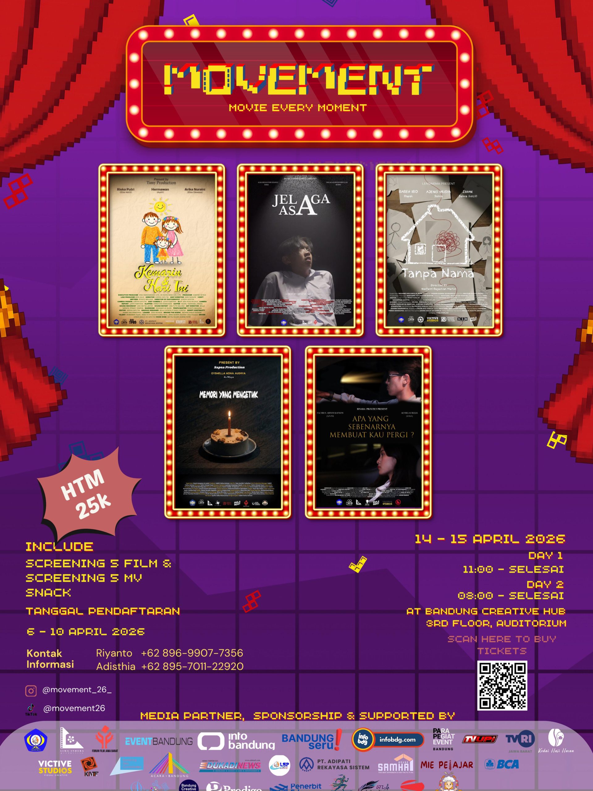 Movie Every Moment Bandung screening film lokal di Bandung Creative Hub