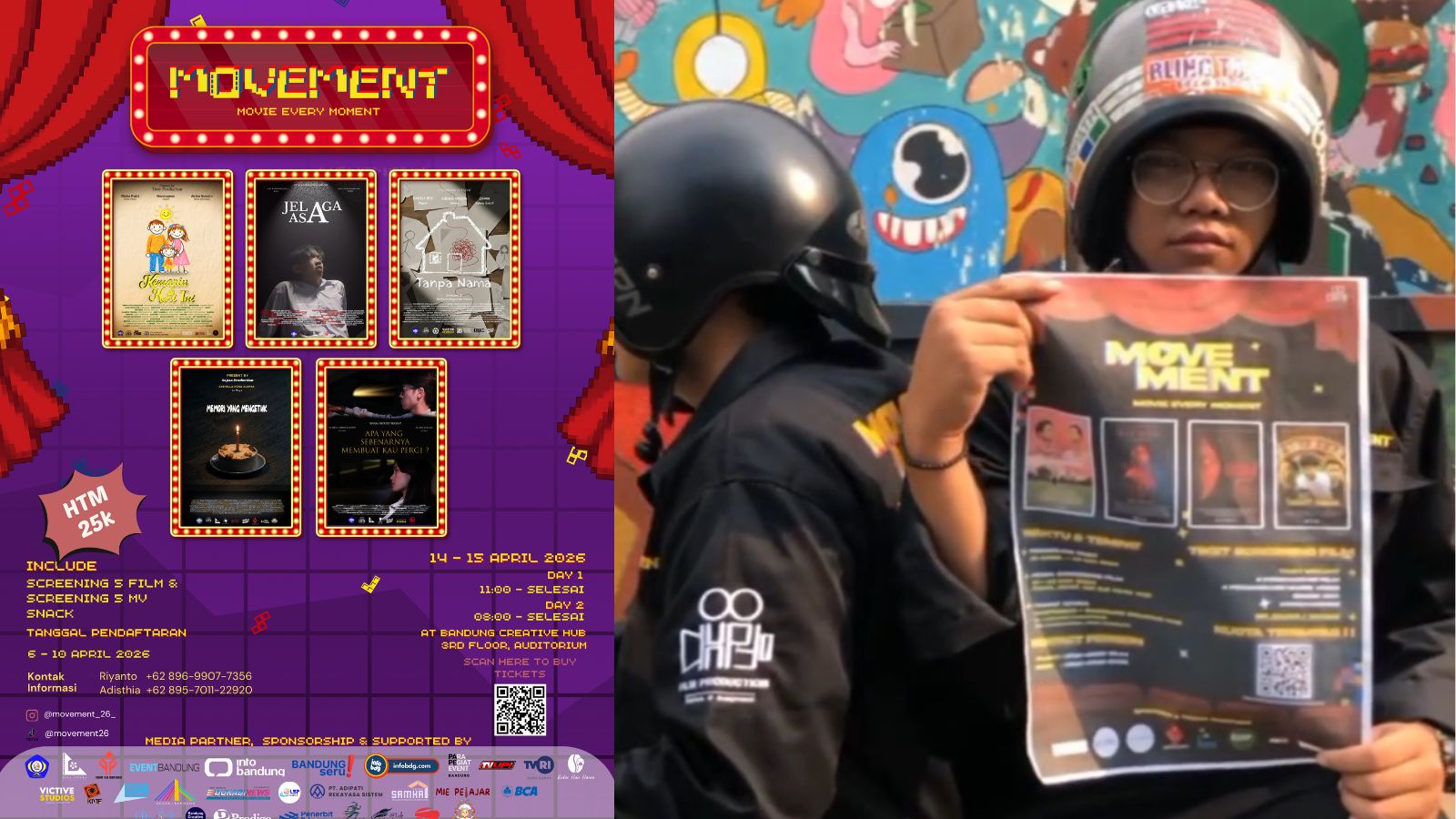 Movie Every Moment Bandung screening film lokal di Bandung Creative Hub