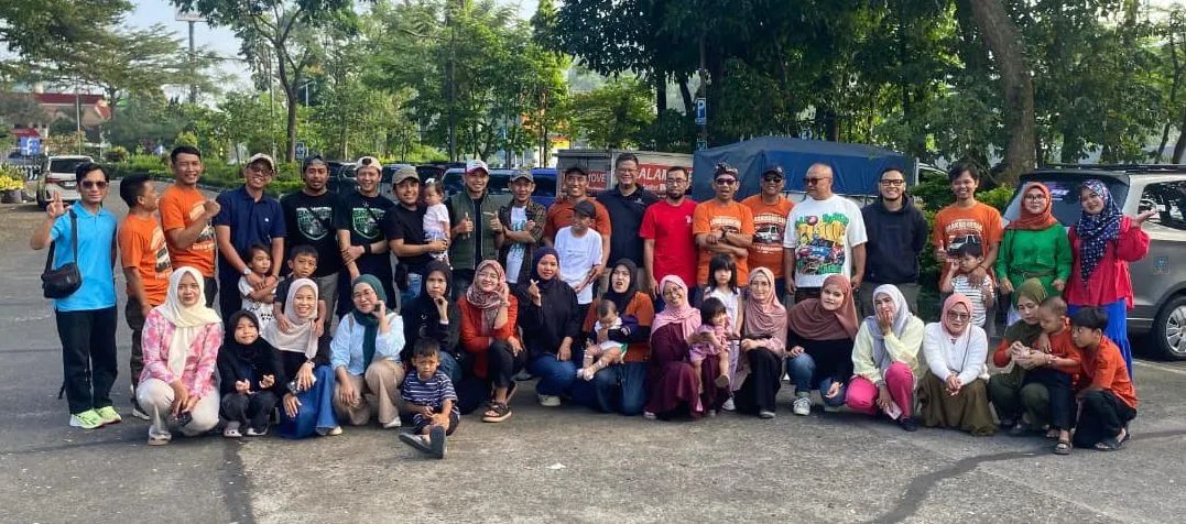 halal bi halal Baraya Karimun Kotak 2026 saat touring ke Bendungan Cirata