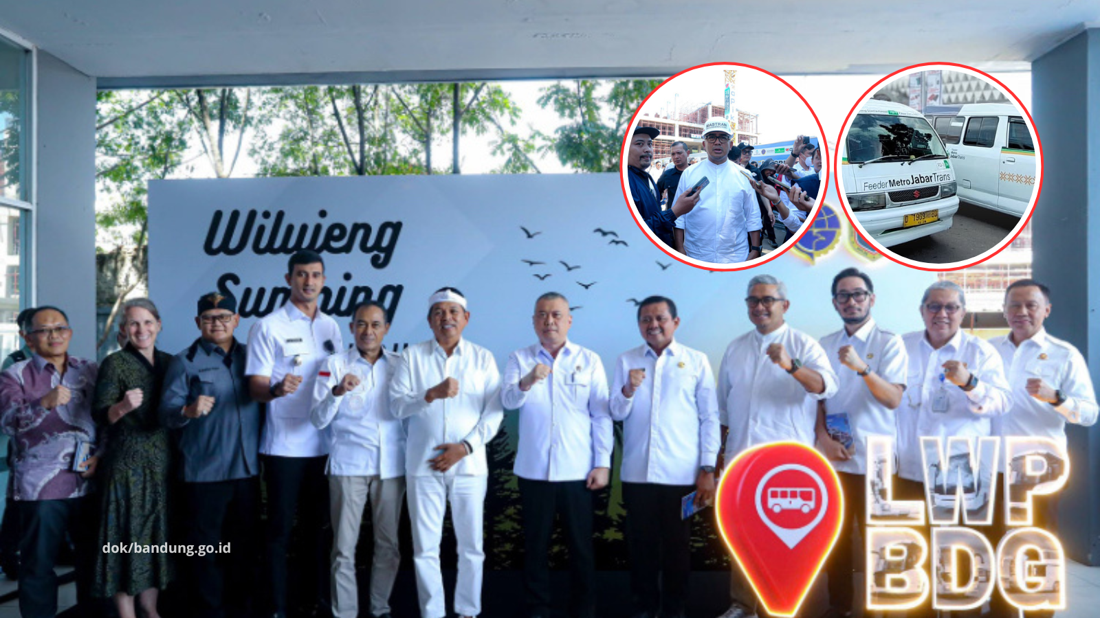Groundbreaking BRT Bandung Raya di Terminal Leuwipanjang