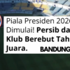 Jadwal Piala Presiden 2026: Format dan Peserta
