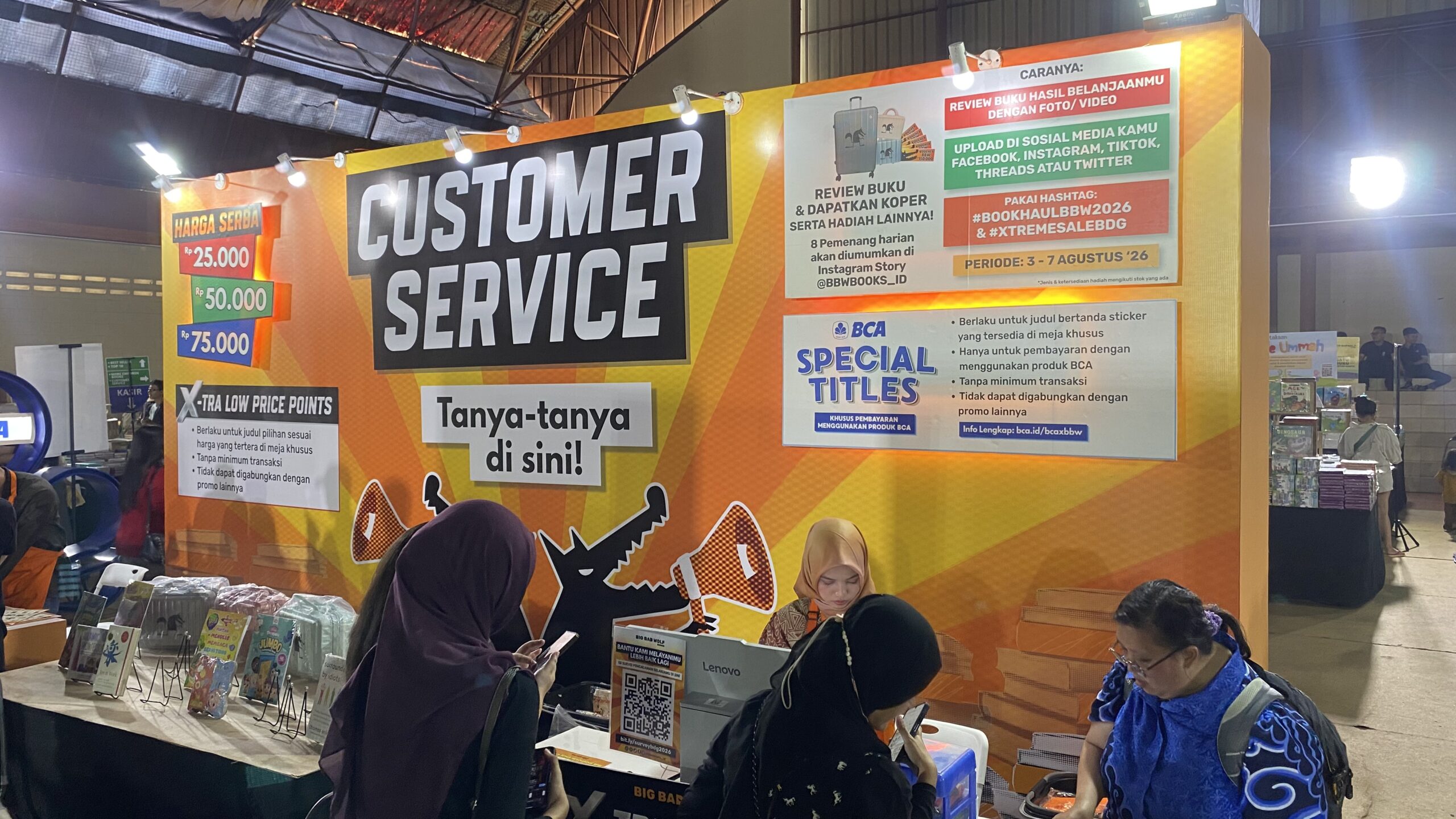 BBW Xtreme Sale Bandung 2026 dengan promo buku mulai Rp25 ribu